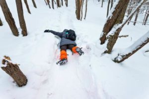 Caída Raquetas de Nieve