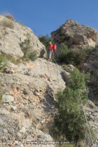 Reunión Largo 2 - Vía Variante de la Canal - Codolosa - Montserrat - RocJumper