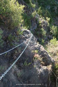 Flanqueo Diagonal - Vía Ferrata Roca Narieda - RocJumper