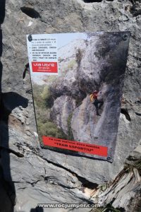 Cartel final - Tramo 2 - Vía Ferrata Roca Narieda - RocJumper