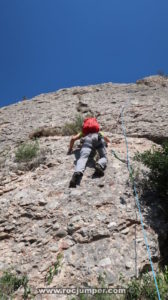 Largo 1 - Vía Lluís Baciero Salvador - Carena del Cap de Sant Joan - Sant Miquel - Montserrat - RocJumper