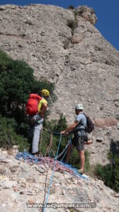 Reunión 1 - Vía Lluís Baciero Salvador - Carena del Cap de Sant Joan - Sant Miquel - Montserrat - RocJumper