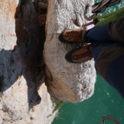 Vía Chani (V+ 145 m) Avenc de la Falconera (Garraf, Barcelona) - Tierra, Agua y Roca