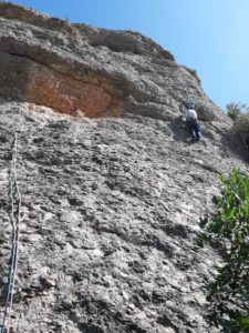 Vía Jesús Caruesco - Caren del Cap de Sant Joan - Sant Miquel - Montserrat - RocJumper