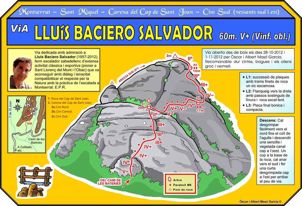Vía Lluís Baciero Salvador - Integral Carena del Cap de Sant Joan - Sant Miquel - Montserrat - Original