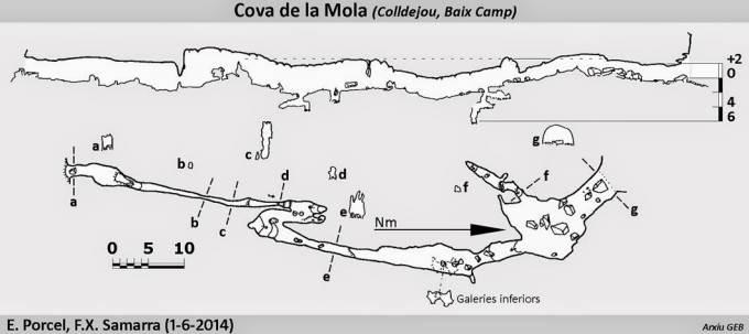 Topo - Cova de la Mola - Colldejou