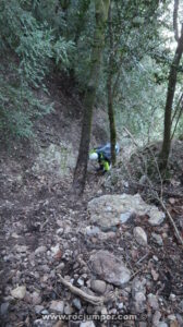 Salida Árbol caído - Torrent del Balaguer - Montserrat - RocJumper
