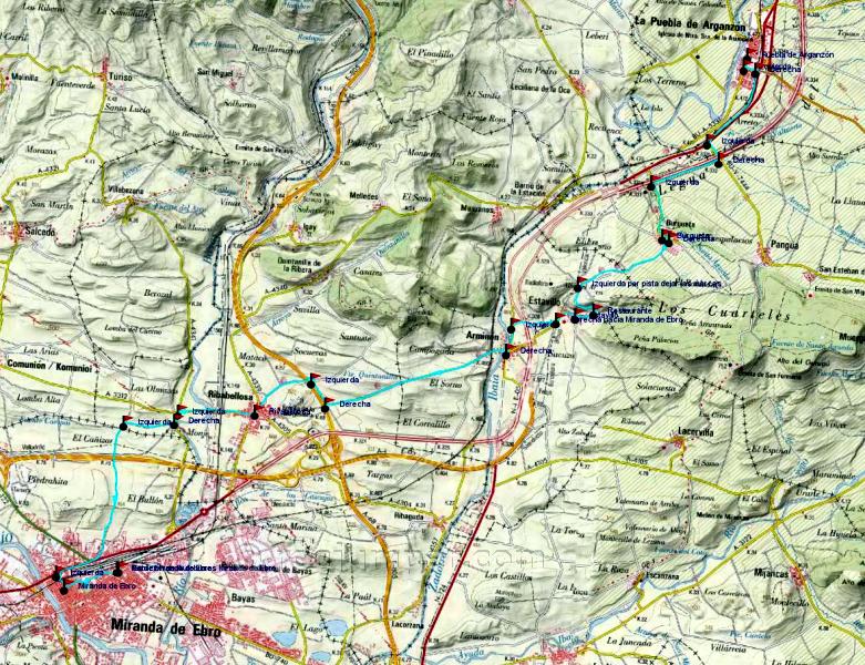 Mapa - 06 La Puebla de Arganzón - Miranda de Ebro - RocJumper
