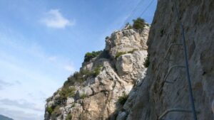 Puente Nepalí 15 m - Vía Ferrata La Panoramique - Saint Paul de Fenouillet - Francia - RocJumper