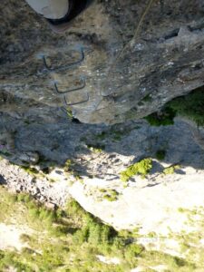 Tramo vertical Vía Ferrata Castellaso - Sesué - RocJumper