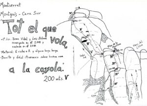 Croquis Original - Vía tot el que vola, a la cassola - Cajoleta - Montserrat