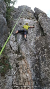 Vía Dónde está la trampa - Pic de l'Àliga - Sant Andreu de la Barca - RocJumper