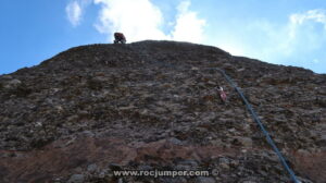 Paso clave L2 Vía Bernat i Amalia - Frare Gros - Montserrat - RocJumper