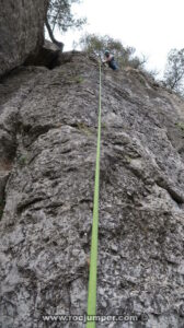 Vía Fear no fear - Zona Torre de Aguila - Zona Noreste - Escalada Deportiva Pic de l'Àliga - Sant Andreu de la Barca - RocJumper