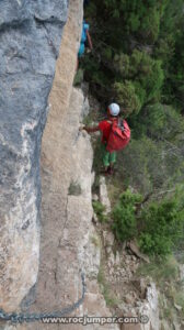 Flanqueo cadenas - Camí de les cireres d'Arboç - Montfalcó - RocJumper