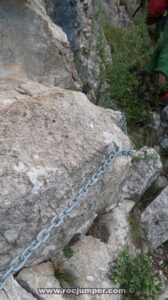 Flanqueo cadenas - Camí de les cireres d'Arboç - Montfalcó - RocJumper