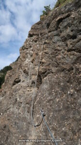 Flanqueo Tramo 3 - Vía Cable 2 - Torrent del Grau - Canillo, Andorra - RocJumper