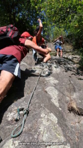 Cuerda fija anudada - Camí de les Centrals - Queralbs - RocJumper