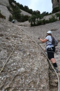 Inicio Canal del Cavall Bernat - Montserrat - RocJumper