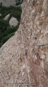 Flanqueo Camino equipado Cap del Mort - Montserrat - RocJumper