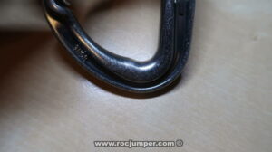 Guiado de cuerda en mosquetón de cinta express - RocJumper