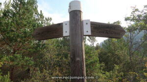 Palo indicador - Barranc de Tarrascona o Morterets - Capafonts - RocJumper