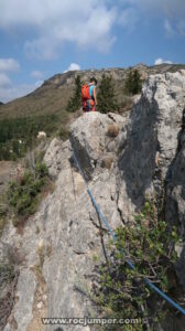 Descenso - Vía Gran Diagonal de Santa Anna - RocJumper