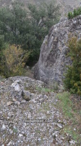 Bajada a la canal - Vía Ferrata Hipocrática de Calcena - RocJumper