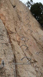 Placa - Vía Ferrata Peña Palomera - Torremocha de Jiloca - RocJumper