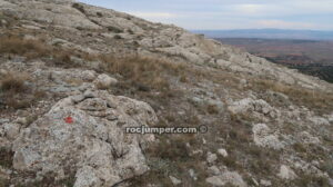 Puntos rojos retorno - Vía Ferrata Peña Palomera - Torremocha de Jiloca - RocJumper