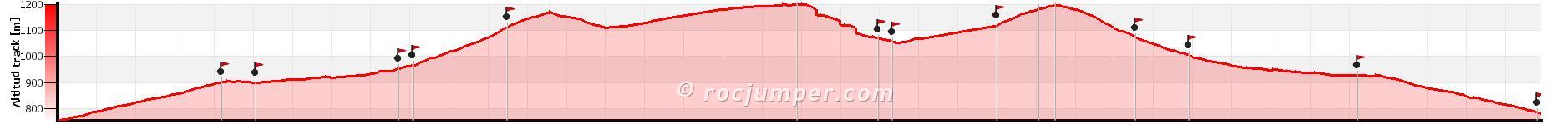 Altimetría - Torrent de Muiols - Campdevànol - RocJumper