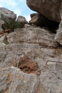 Tramo Vertical - Vía Ferrata Fuente Gorda - Comares - RocJumper