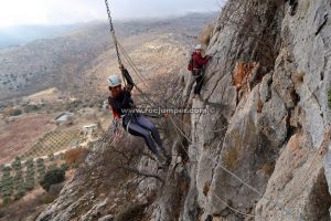 Péndulo - Tramo Norte - Vía Ferrata John Hogbin - Zafarraya - RocJumper