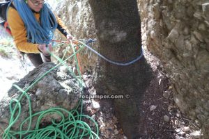 Rápel 3 - Vía Aresta Idíl·lica - Agulla dels Tres Ponts - Peramola - RocJumper