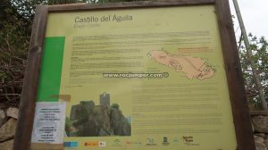 Panel informativo castillo - Vía Ferrata Castillo del Águila - Gaucín - RocJumper