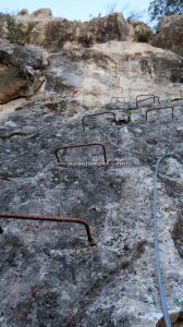 Tramo vertical - Vía Ferrata Falla del Camorro - Cuevas de San Marcos - RocJumper