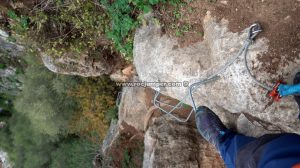 Grapas de destrepe - Vía Ferrata Castillo del Águila - Gaucín - RocJumper