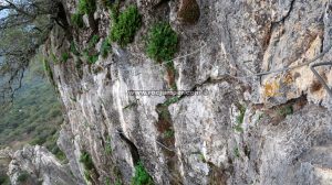 Flanqueos - Vía Ferrata Castillo del Águila - Gaucín - RocJumper