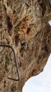 Desplome - Vía Ferrata La Planá - Casares - RocJumper