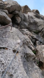 Tramo Vertical - Vía Ferrata Hondonero o La Bola - Villanueva de Rosario - RocJumper