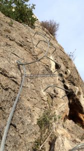 Tramo Vertical - Vía Ferrata La Planá - Casares - RocJumper