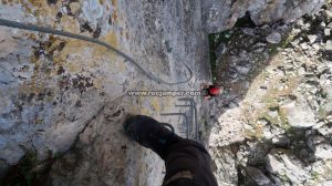 Tramo vertical - Vía Ferrata Benadalid o del Techo - RocJumper