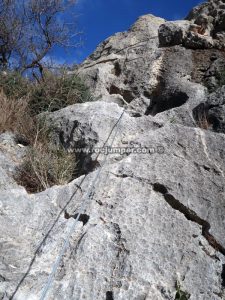Tramo Vertical - Vía Ferrata Monte Hacho - Lora de Estepa - RocJumper