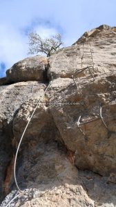 Tramo 2 primer desplome - Vía Ferrata Montejaque - RocJumper