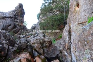 Flanqueo - Parte 2 - Tramo 1 - Vía Ferrata La Pita - Villanueva del Trabuco - RocJumper