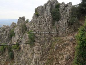 Tirolina - Vía Ferrata Sierra del Hacho - Gaucín - RocJumper