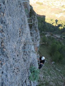 Subida - Vía Ferrata Tajo del Reloj - Cuevas de San Marcos - RocJumper