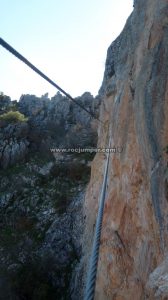 Puente Mono o Nepalí 2 - Vía Ferrata Tajo del Reloj - Cuevas de San Marcos - RocJumper