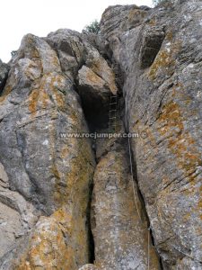 Escalera electron - Vía Ferrata Sierra del Hacho - Gaucín - RocJumper