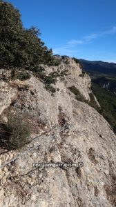 Lomo vía ferrata Serra de les Canals - Integral Cresta Serra les Canals - Oliana - RocJumper